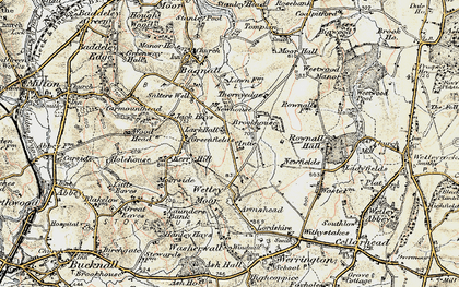 Old map of Brookhouse in 1902