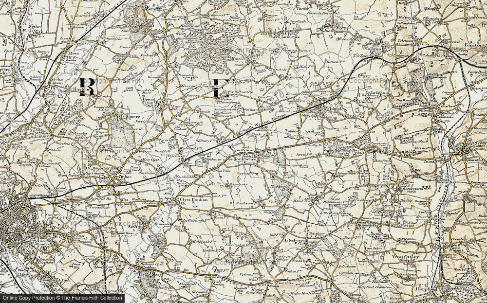 Old Map of Jack-in-the-Green, 1898-1900 in 1898-1900