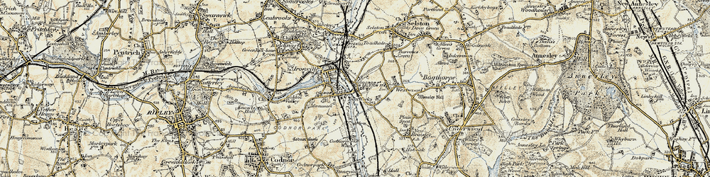 Old map of Jacksdale in 1902