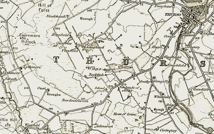 Old map of Backlink in 1912