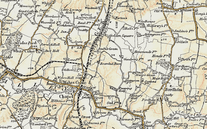 Old map of Janke's Green in 1898-1899