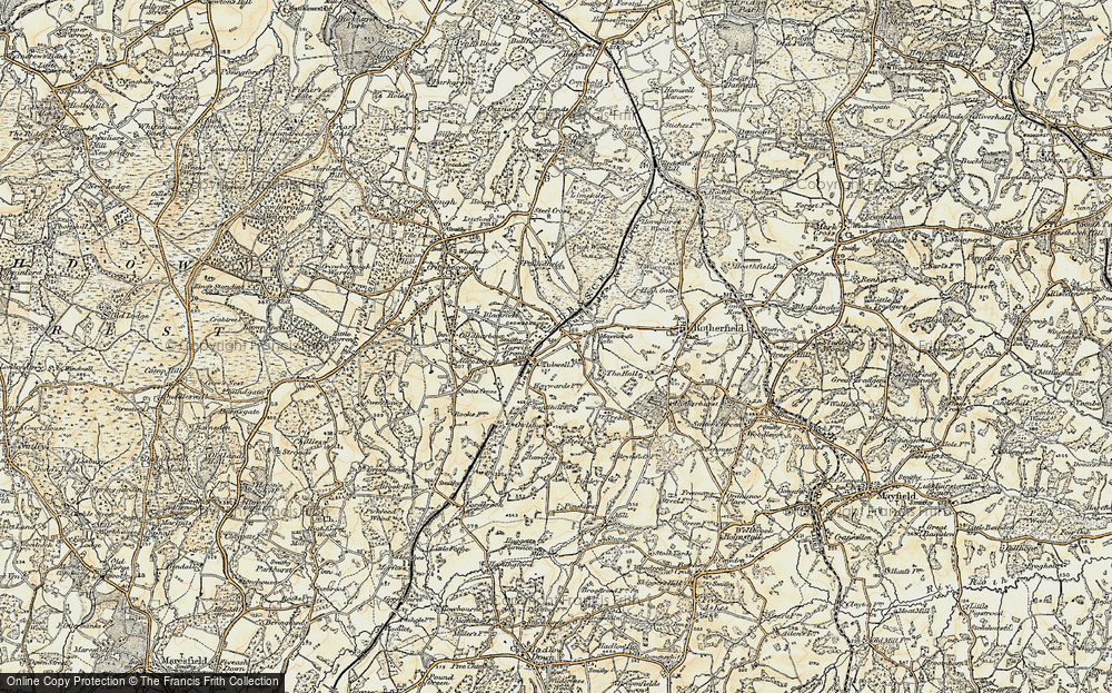 Old Map of Jarvis Brook, 1898 in 1898