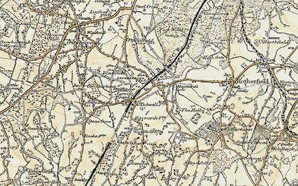 Old map of Jarvis Brook in 1898