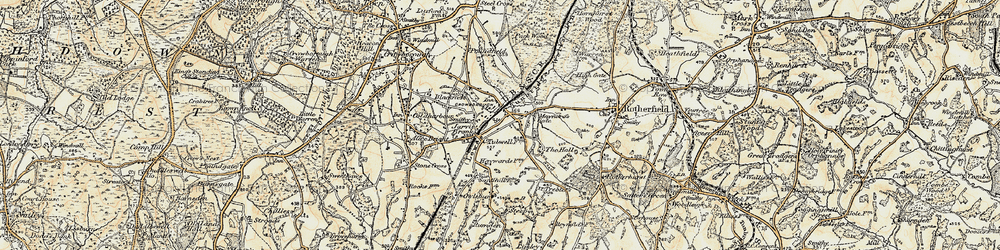 Old map of Jarvis Brook in 1898
