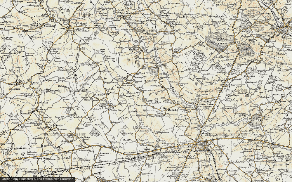 Old Map of Jasper's Green, 1898-1899 in 1898-1899