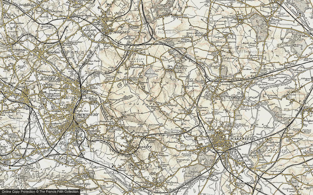 Old Map of Jaw Hill, 1903 in 1903