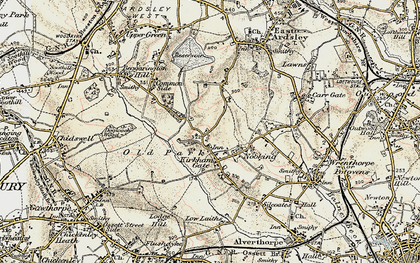 Old map of Jaw Hill in 1903