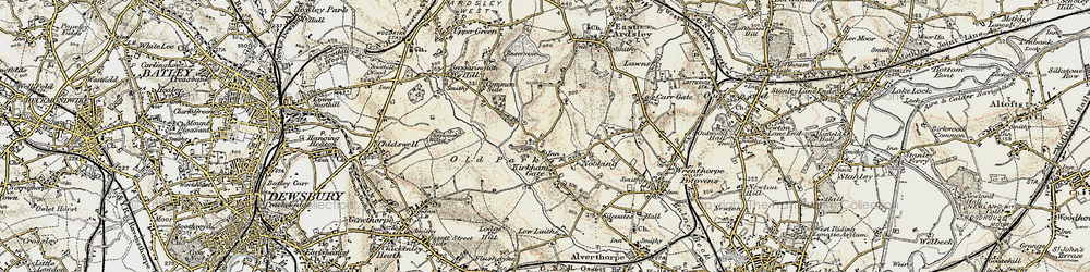 Old map of Jaw Hill in 1903