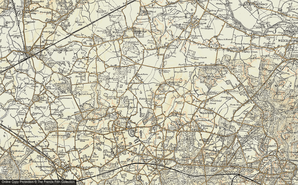 Old Map of Historic Map covering Westleymill in 1897-1909