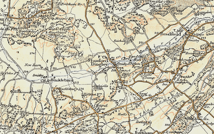 Old map of Jennetts Hill in 1897-1900