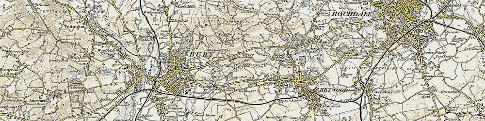 Old map of Jericho in 1903