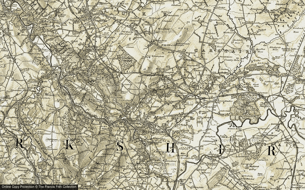 Old Map of Jerviswood, 1904-1905 in 1904-1905