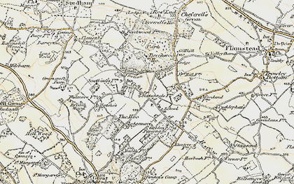 Old map of Gaddesden Row in 1898
