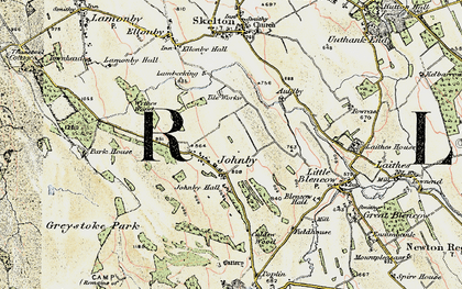 Old map of Auldby in 1901-1904