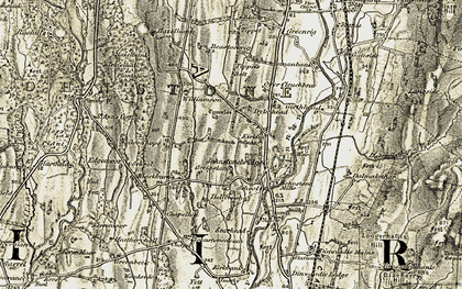 Old map of Tippet's Belt in 1901-1904