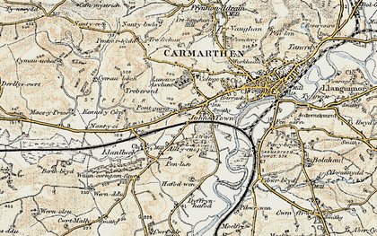 Old map of Johnstown in 1901