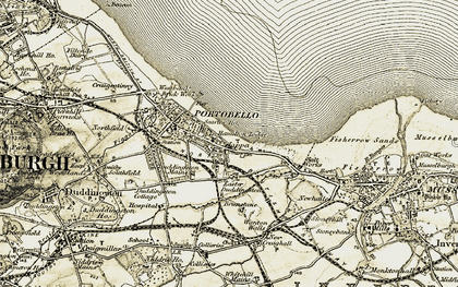 Old map of Joppa in 1903-1904