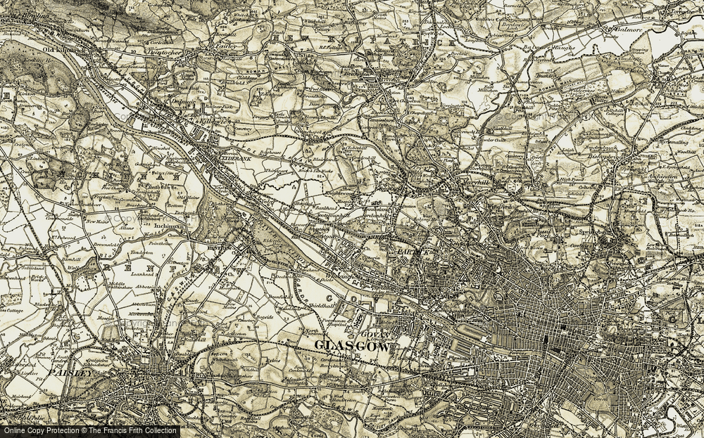 Old Map of Jordanhill, 1904-1905 in 1904-1905