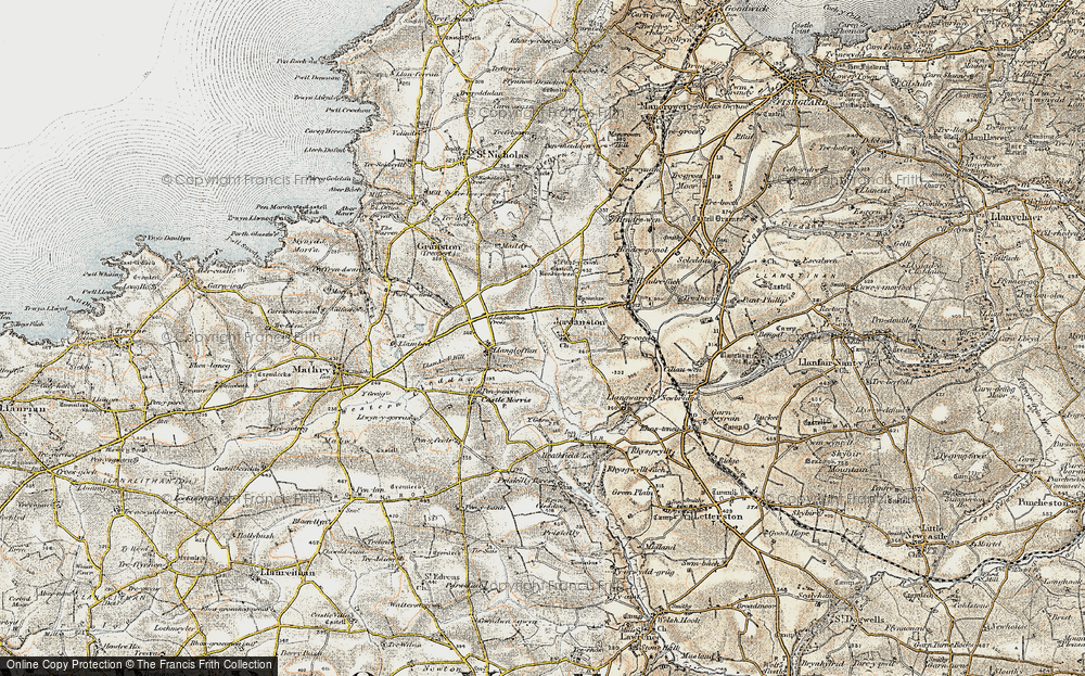 Old Map of Jordanston, 1901-1912 in 1901-1912