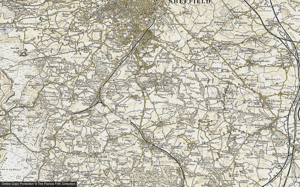 Old Map of Jordanthorpe, 1902-1903 in 1902-1903