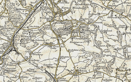 Old map of Jordanthorpe in 1902-1903