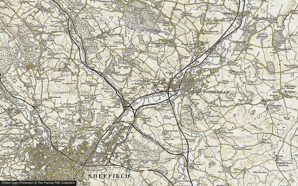 Old Map of Jordon, 1903 in 1903