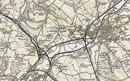 Old map of Jordon in 1903