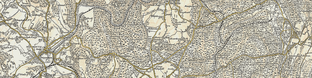 Old map of Joyford in 1899-1900