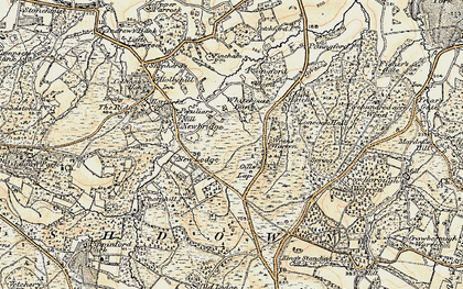 Old map of Jumper's Town in 1898