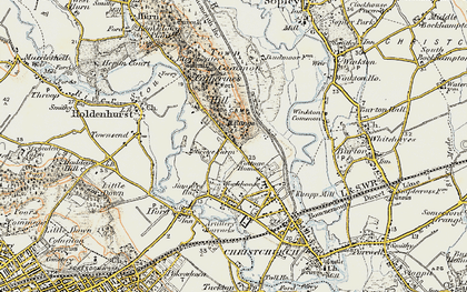 Old map of Jumpers Common in 1897-1909