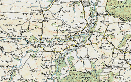 Old map of Juniper in 1901-1904