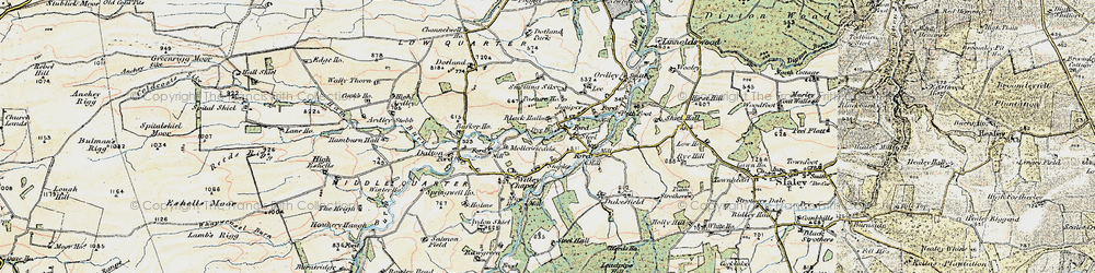 Old map of Juniper in 1901-1904