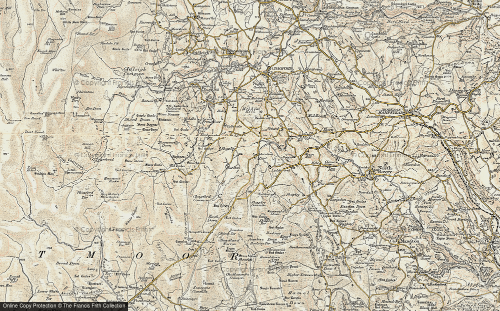 Old Map of Historic Map covering Lakeland in 1899-1900