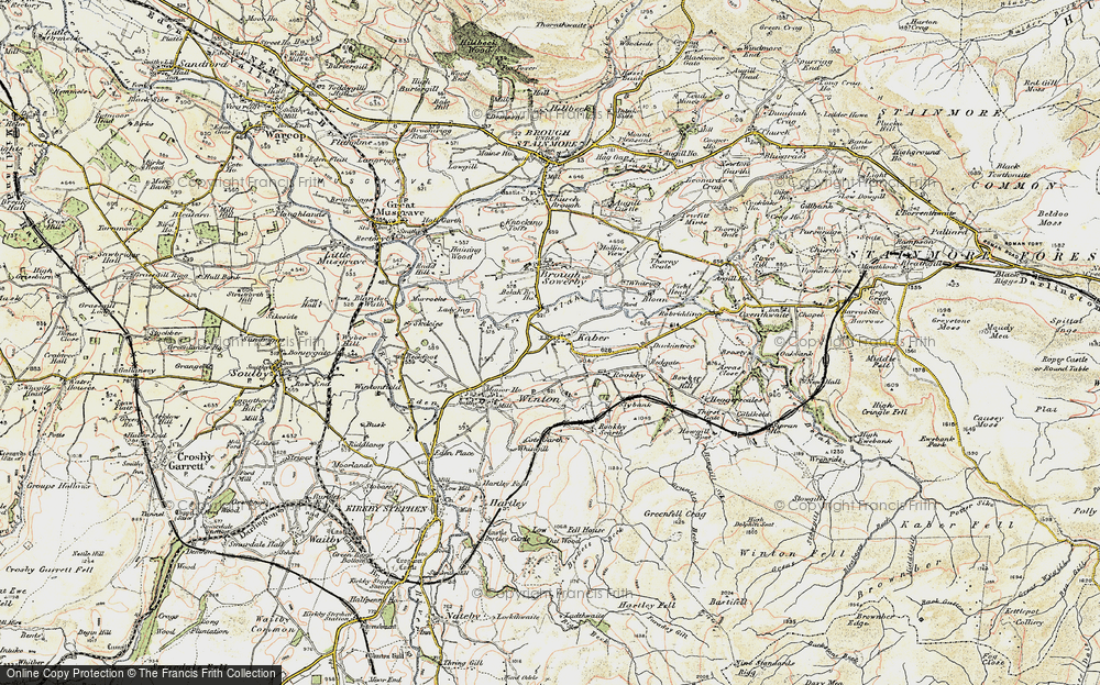 Old Map of Kaber, 1903-1904 in 1903-1904