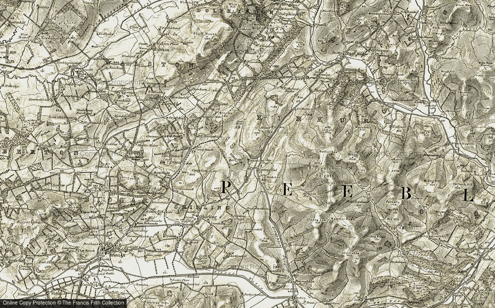 Old Map of Historic Map covering Broughton Heights in 1904