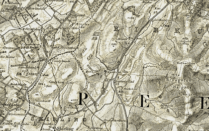 Old map of Kaimrig End in 1904