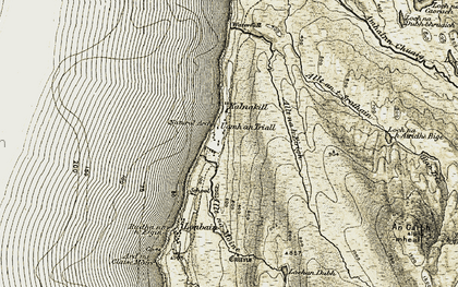 Old map of Kalnakill in 1909