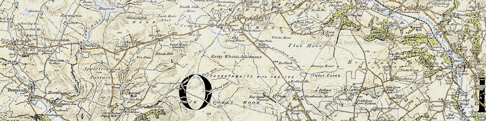 Old map of Katty in 1903-1904