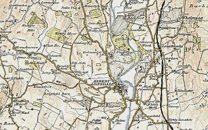 Old map of Kearstwick in 1903-1904