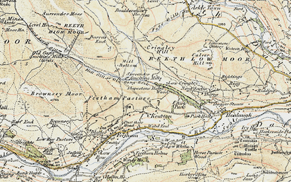 Old map of Birk Park in 1903-1904