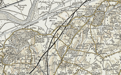 Old map of Keckwick in 1902-1903