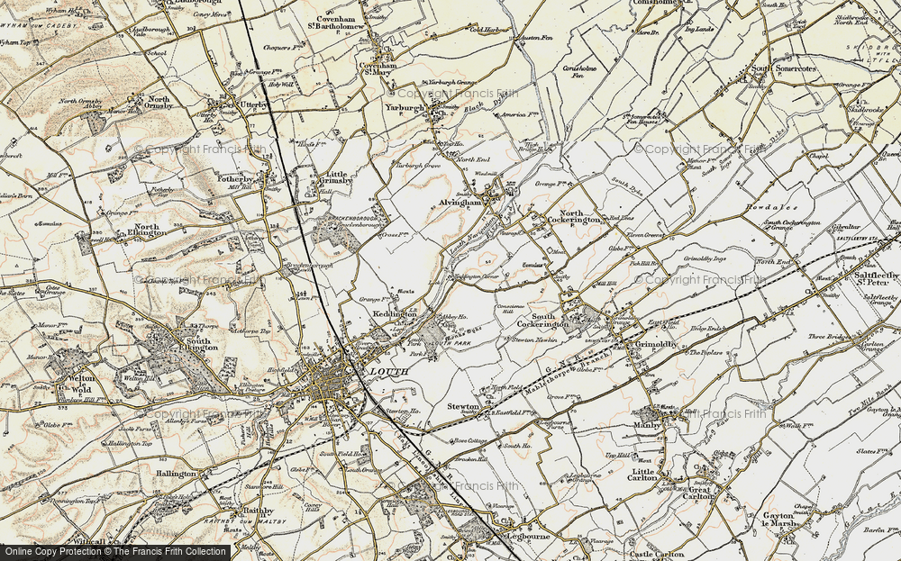Old Map of Keddington Corner, 1903 in 1903