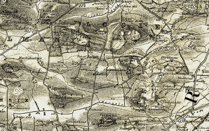 Old map of Kedlock in 1906-1908