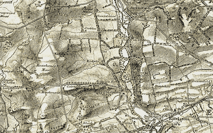 Old map of Kedslie in 1901-1904