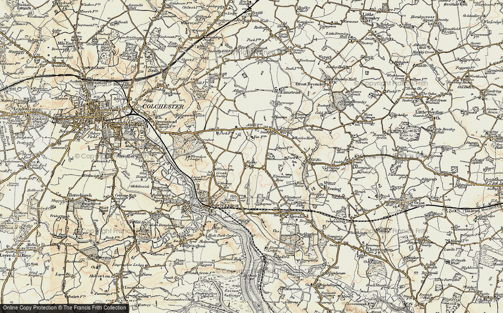 Old Map of Keelars Tye, 1898-1899 in 1898-1899