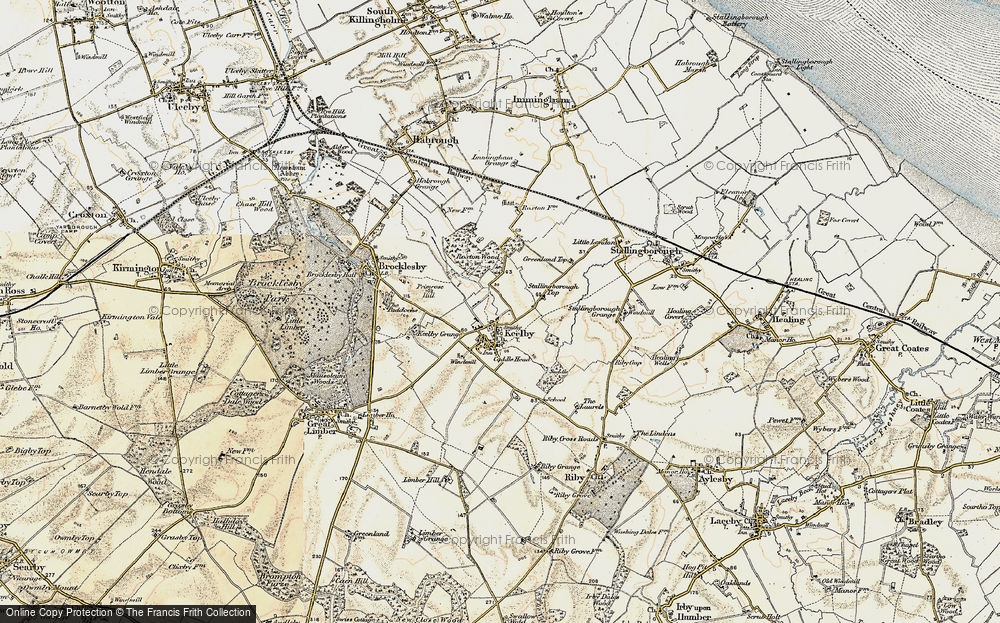 Old Map of Keelby, 1903-1908 in 1903-1908