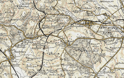 Old map of Keele in 1902