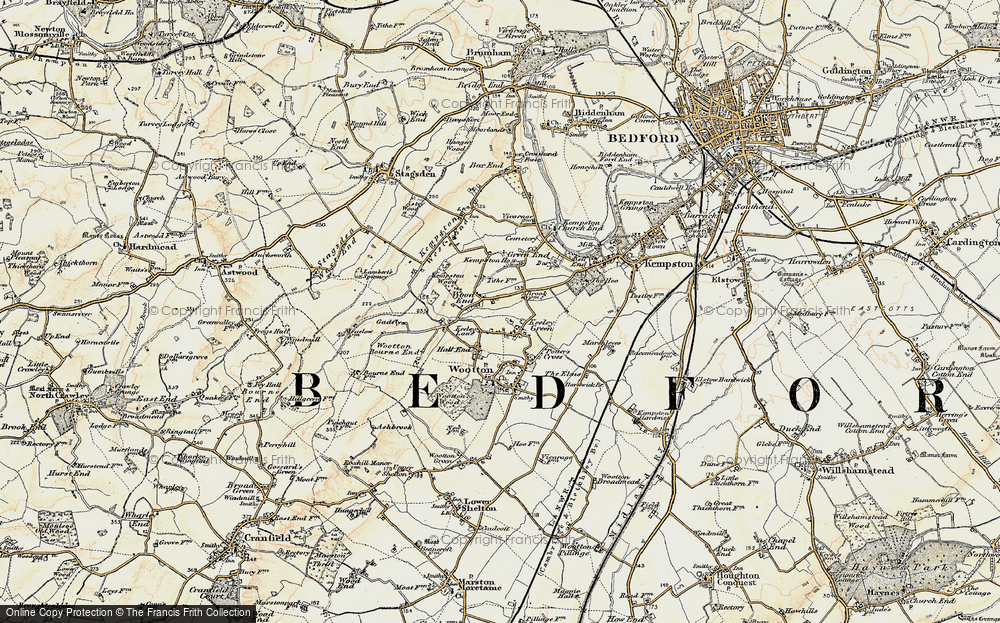 Old Map of Keeley Green, 1898-1901 in 1898-1901