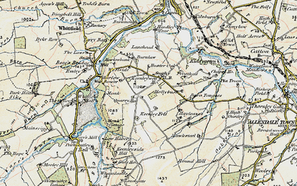 Old map of Lanehead in 1901-1904