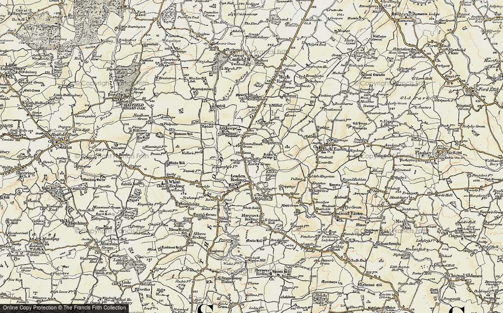 Old Map of Keeres Green, 1898-1899 in 1898-1899